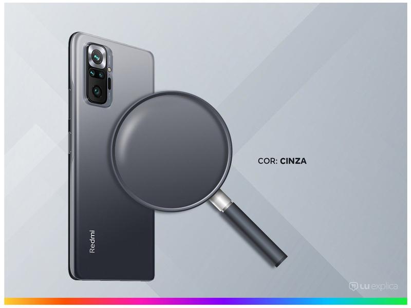 Smartphone Xiaomi Redmi Note 10 Pro 128GB Cinza - 4G+ 6GB RAM 6,67